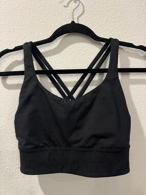 lululemon athletica Black Strappy Cross-Back Sports Bralette